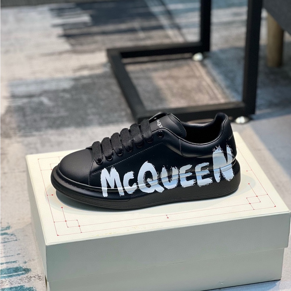 Alexander McQueen Black and White Sneakers